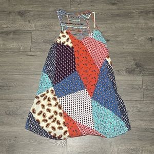 Patchwork Entro Mini Dress